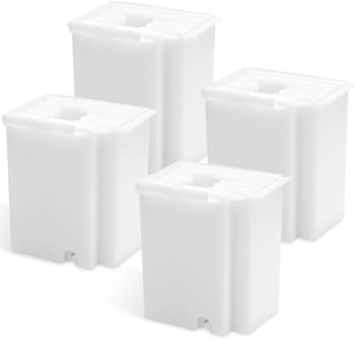 Vervangende Inktkussentjes en Onderhoudsdoos voor Inktreservoirs - 4 Stuks met Absorberende Spons