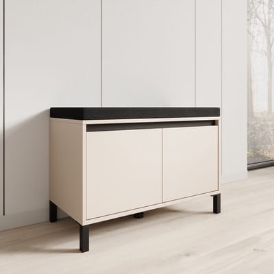Meubella - Alessa - Schoenenkast - Beige - 80x40x57 cm