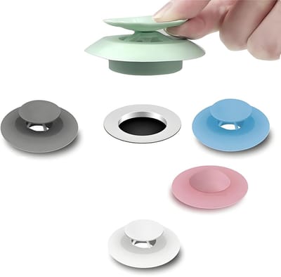 Cosensi- Afvoerzeef Siliconen - Afvoerfilter - Afvoerstop - Korfplug - Afvoerzeef Douche - 5 Kleuren