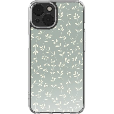 imoshion Hoesje - Geschikt voor Apple iPhone 14 - Design hoesje - Smoke Green Flowers