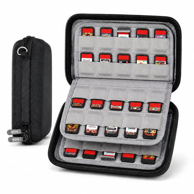 BOTC 80 Slots Game card case Geschikt voor Nintendo Switch - spel hoesje - opbergen spelletjes - opslag case - Zwart