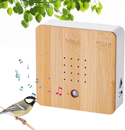 Lexium Vogelgeluiden Huisje met Sensor - Vogelgeluiden Huisje voor op Toilet - Vogelhuisje met Geluid - Singing Bird Box - Bewegingsmelder