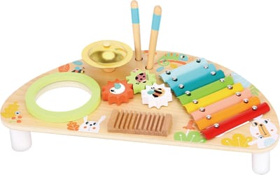 TOOKY TOY Houten Muziekset - FSC Hout - Geschikt voor 2+ Jaar (Peuters) - Speelgoed Muziekinstrumenten - Educatief & Montessori Speelgoed
