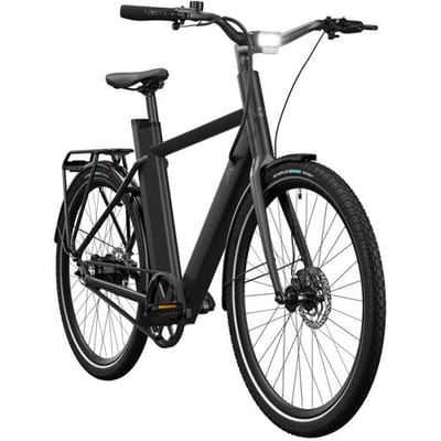 CRIVIT Urban elektrische fiets 3.0 X riemaandrijving (All Black)