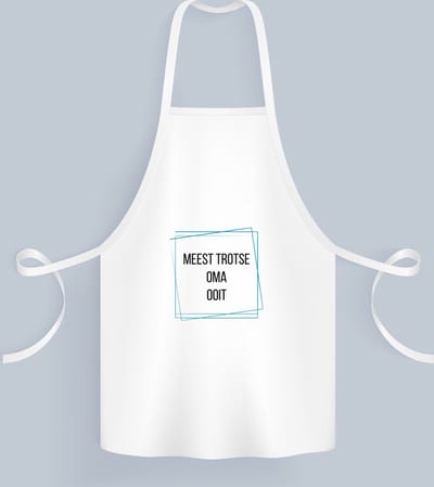 Akyol - meest trotse oma ooit Keukenschort - Oma - trotse oma - verjaardagscadeau - verjaardag - cadeau - cadeautje voor oma - oma artikelen - kado - geschenk - gift - 82 bij 71 cm