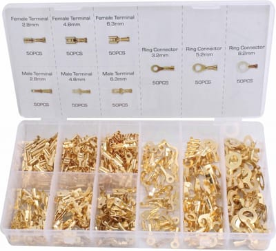 ASTA kabelschoen assortiment ongeïsoleerd CU-koper 450-delig