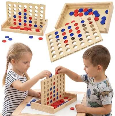 Viga 4 op een rij puzzelspel - UNI