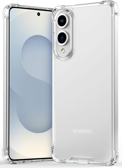 Casemania Hoesje Geschikt voor Samsung Galaxy S25 Edge - Transparant - Anti Shock Back Cover