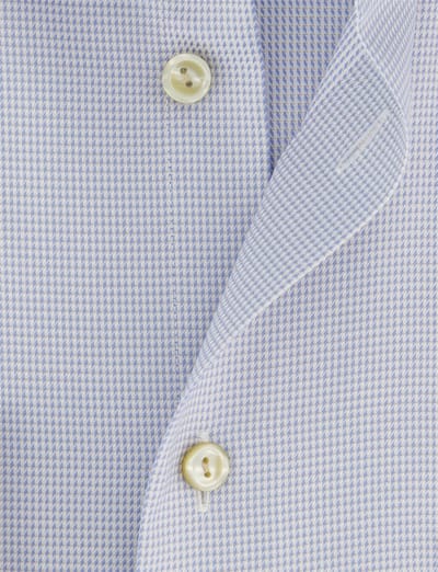 Overhemd geprint lichtblauw Eton Classic Fit lange mouw