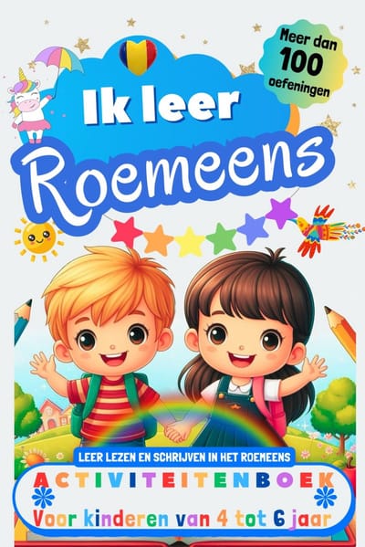 Roemeens Leerboek - Kinderen Activiteiten - Taal Leren - Meer Dan 100 Oefeningen - 15x23 cm