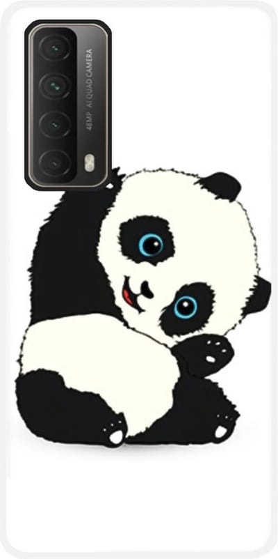 ADEL Siliconen Back Cover Softcase Hoesje Geschikt voor Huawei P Smart 2021 - Panda Liggend