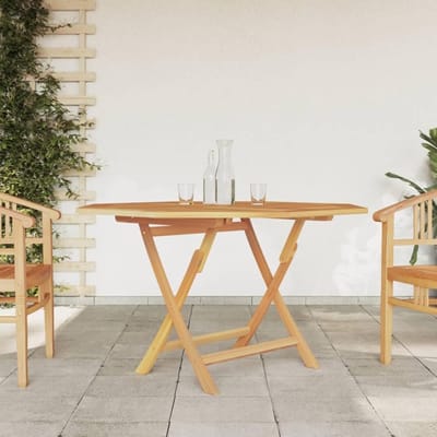 Opvouwbare tuintafel - Houten buitenmeubels - Genieten in de tuin - Massief teakhout weerbestendig