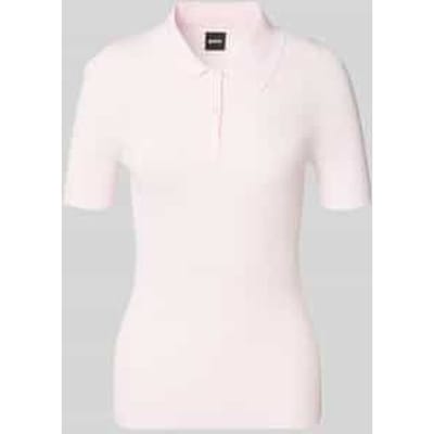 slim fit poloshirt van ribtricot