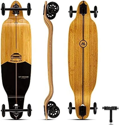 Glider Collectie | Longboard Skateboards | Grote 100mm Wielen | Bamboe met Harde Esdoorn Core