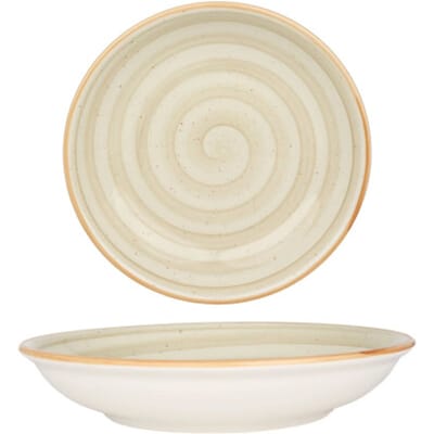 Bonna Serveerschaal - Aura Terrain - Porselein - 20 cm (500cc) - set van 2