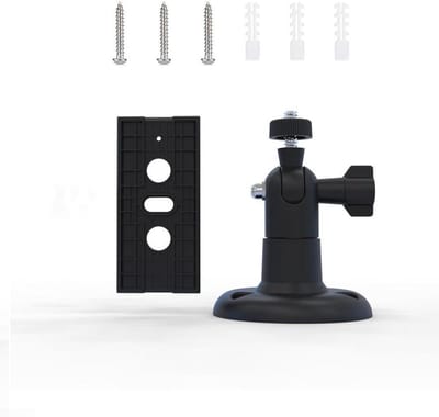 Muurbeugel Camera - Bevestiging Houder - Beveiliging Monteren - 360 Graden Rotatie - 88 x 68 mm - Zwart