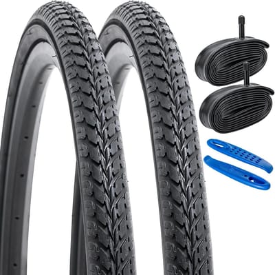 Fietsbanden Binnenbanden Set - Wegbanden Buis - Fietsen Onderhoud - Heavy Duty Rubber - 26 Inch 1.50