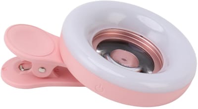 Allecto - Macro Lens - Oplaadbare Ringlicht - 15x Vergroting - Fotografie - Smartphone-accessoires - Creatieve Opnamen - Pink
