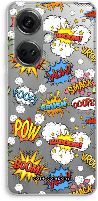 Case Company® - Hoesje geschikt voor OnePlus Nord CE 3 hoesje - Pow Smack - Soft Cover Telefoonhoesje - Bescherming aan alle Kanten en Schermrand