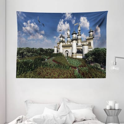 ABAKUHAUS Sprookjeswandtapijt, Bladeren, 150 x 110 cm, Meerkleurig
