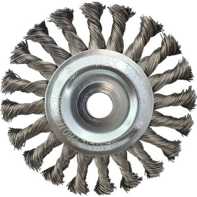 KS Tools 340.0047 Roestvrij stalen draadborstel 0,5 mm, Ø 125 mm