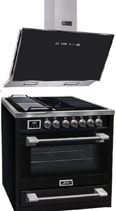 Kaiser Inductiekookplaat HC 93691 IS 90 cm, 5 kookzones, 115 L+ AT 9430 ECO Afzuigkap 90 cm
