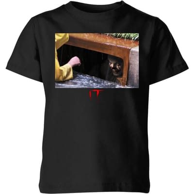 IT Chapter 1 (2017) Pennywise Kids' T-Shirt - Black - 134/140 (9-10 jaar)