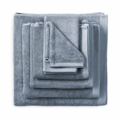 Heckettlane Bath-Premium Baddoek 60x110 cm (2 stuks) Blauw, gemaakt van 100% Katoen