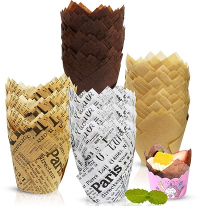 Allecto - Bakvormpjes - Muffinvormpjes - Vetdicht - Wit - Papieren Cupcake-Liner - Perfect voor Verjaardagen en Feesten
