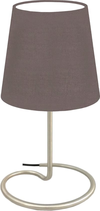 Trango LED Bedlamp 2018-05BL *BROWN* Tafellamp met stoffen kap in bruin incl. 1x 5 Watt E14 LED lamp 3000K warm wit, lamp, vensterbanklamp, bedlampje voor slaapkamer