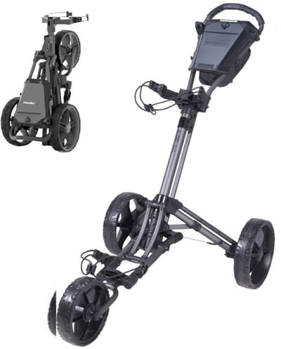 FastFold Tri-Go Golftrolley - Grijs Zwart