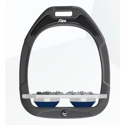 Ultra Grip Platte Steigbeugels Antraciet/Grijs/Marine Flex-On Green Composite