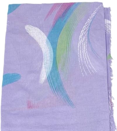 Lange Sjaal - 100% Bamboe - Print - (3801) Paars/lila