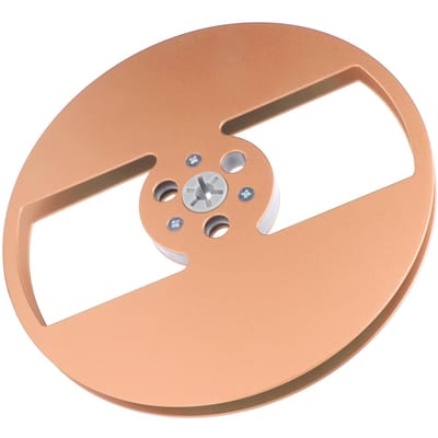 Bobine de ruban vide universelle en alliage d'aluminium de 14 pouces et 7 pouces avec 2 trous or