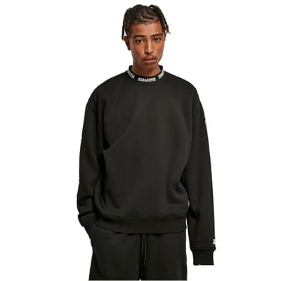 Starter Black Label - Jaquard Rib Crewneck sweater/trui - XXL - Zwart