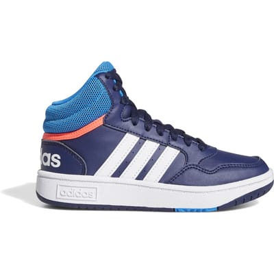 adidas Performance Hoops Mid Schoenen - Kinderen - Blauw- 30 1/2