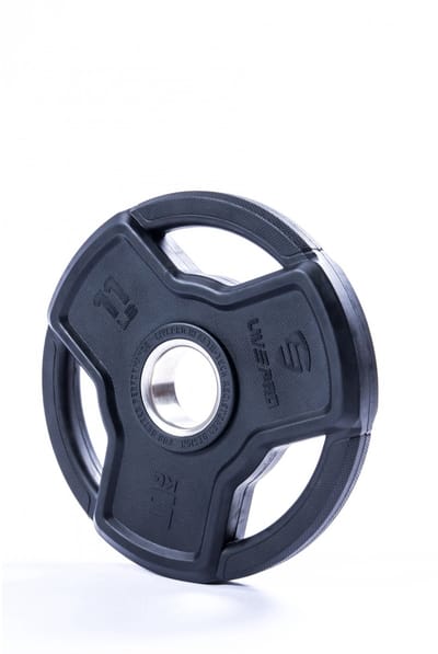 Livepro Competitie Halterschijf - Rubber 50 mm 15 kg