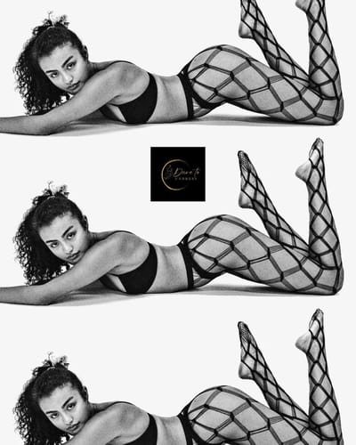 Noir Geometry – Zwarte Sexy Grove Net Panty voor Dames – Erotische Cut-out Netpanty – Luxe Lingerie, Clubwear & Fetish Events – Dare to Undress