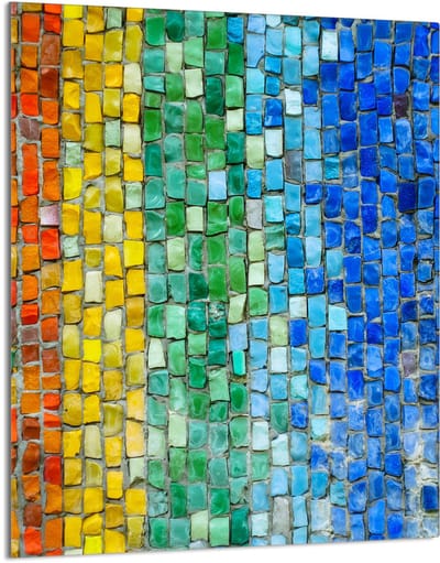 TMK ArtDeko - Snijplank - 40x52 cm - Kleurrijk - Glas