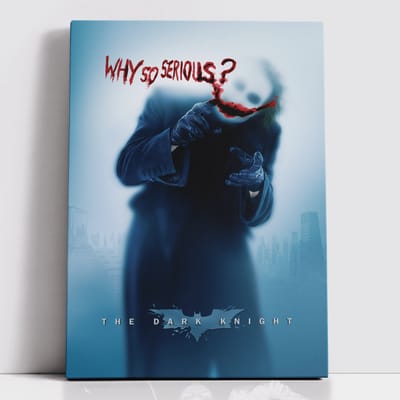Decorsome x Batman Why So Serious Rectangular Canvas - 12x18 inch