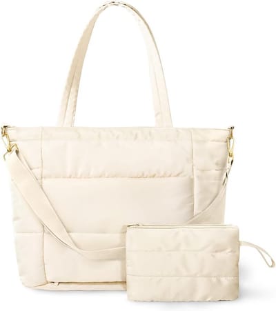 Gewatteerde Dames Shopper Tas met Vakken voor Werk en Reizen