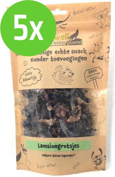 Carniwell Lamslongrotsjes 100 gram - 5 verpakkingen