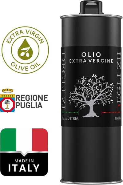 Gusto degli Zii Extra Vierge Olijfolie 750 ml – Italiaans Puglia – Koudgeperst – Antilekdop