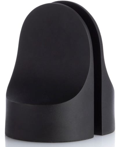 Emoji Bookend Zwart – Set van 2 Boekensteunen – Design by Alain Gilles – RVS – Moderne Boekhouder