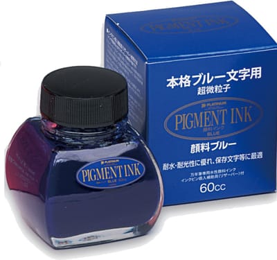 Platinum Japan - inktpotje - Vulpeninkt - potje vulpeninkt - Pigment bottle ink 60cc Blue
