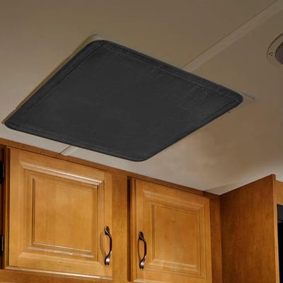 Dakventilatie Isolatiehoes - Camper Verduistering - Comfortabel Reizen - Drielaagse Bescherming - 40x40 cm - Zwart
