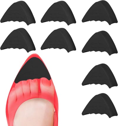 Verstelbare schoenopvullers voor grote schoenen, 4 paar halfmaat dempingszolen voor casual, sportschoenen en laarzen, ideaal voor dames en heren