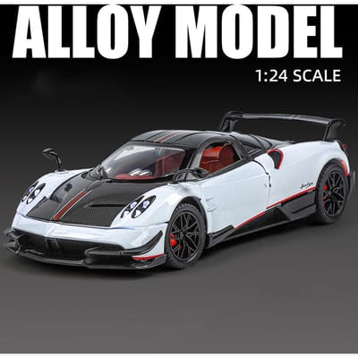 1:Modèle de Voiture de Sport Pagani Huayra Bc Échelle 1/24 Jouet Métal Moulé Sous Pression Amortissement Son Lumière Véhicules à Tirer Pour Cadeaux d'Enfants