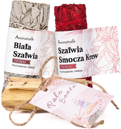 Aromaholik Palo Santo en Witte Salie Set - Mystieke Geur - Drakenbloed Salie