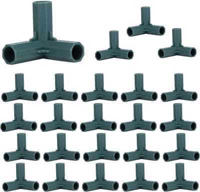 Dailygoody - Hoek Connector - 3-Weg Koppeling voor 16mm Pvc Buizen